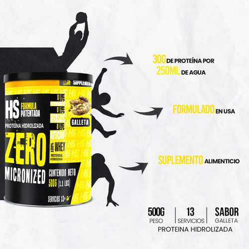 Proteína Isolate Inmortal Suplements 500g Sabores Galleta