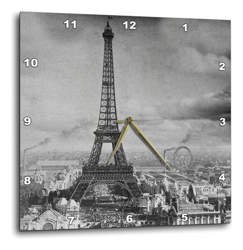 3drose Dpp_6793_3 Torre Eiffel París Francia 1889-reloj De P