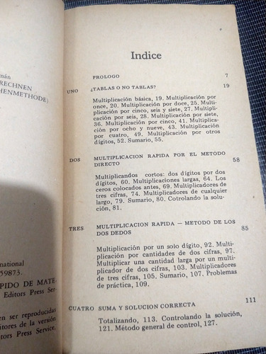 Libro Sistema Rapido De Matematicas Basicas Trachtenberg