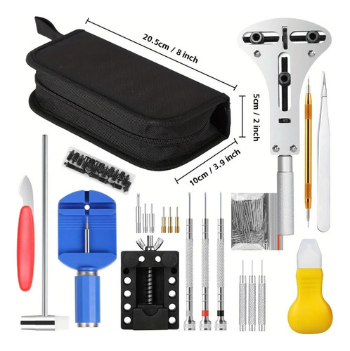 Kit Herramienta Reparacion Reloj Relojero Joyero 147 Piezas