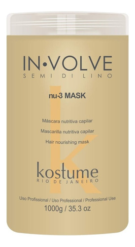 Mascara Nutritiva Semi De Lino In Volve Kostume X 1000ml