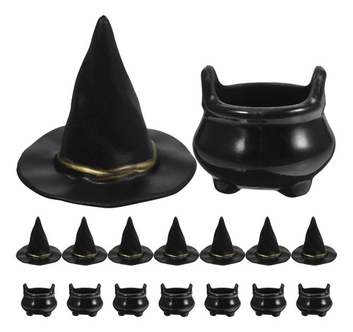 Mini Wizard Cauldron Pots Con Sombrero De Bruja Para Hallowe