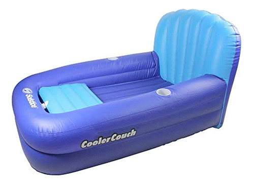 Tumbona Inflable Azul Para Piscina De 54 Pulgadas Con Enfria