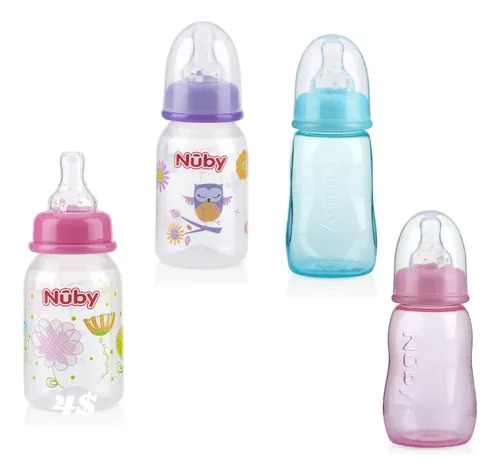 comprar Tetero Biberon Nuby Flujo Medio 4 Oz Bebes