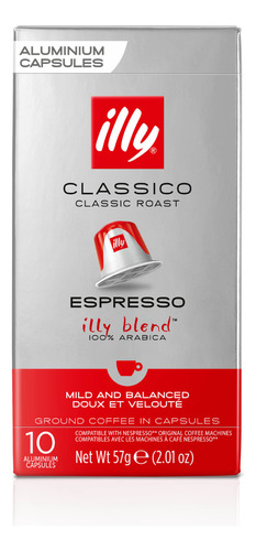 Cápsulas Italiana Illy Clássico Compatível Nespresso Com