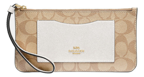 Cartera De Pulsera Wallet Coach Signature De Pvc Con Cierre
