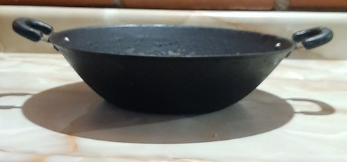 Wok De Hierro 34cms De Diámetro