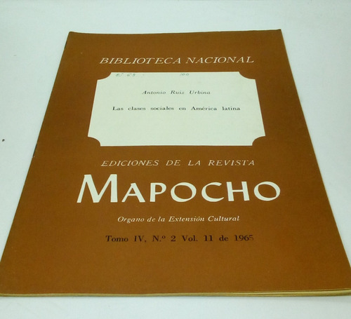 Las Clases Sociales En América Latina.   Antonio Ruiz Urbina