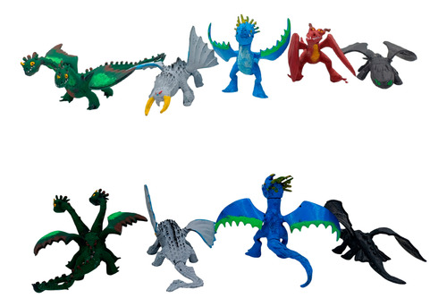 Como Entrenar A Tu Dragon Set Figuras Articulados Chimuelo