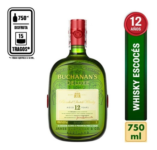 Whisky Buchanans Deluxe 750ml - mL a $246