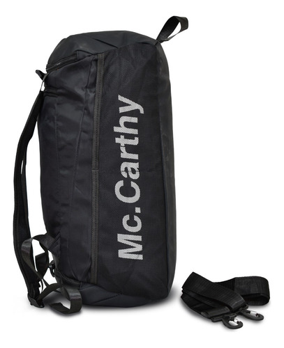 Maletín Deportivo Con Zapatera Nylon Mccarthy Md-1 Unisex Color Negro
