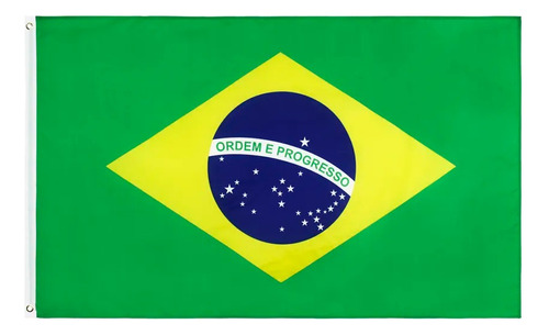 Bandeira Grande Poliéster Nação Brasileira Brasil 90cmx150cm