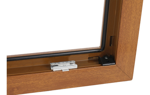 Ventana Oscilobatiente Pvc 700mm X 1300mm Golden Oak