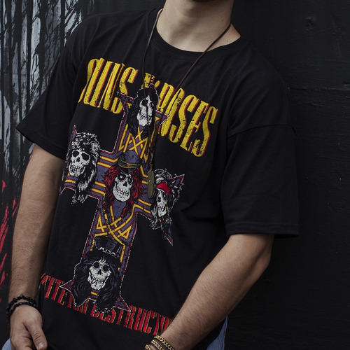 Imagen 3 de 6 de Camiseta Guns And Roses Appetite For Rock Activity