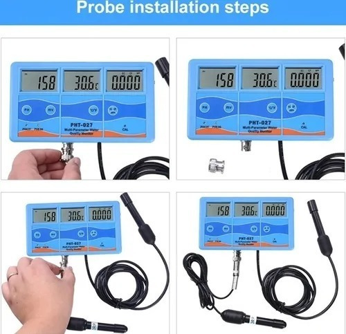 Medidor De Ph 6en1 Multiparámetro 3 Sondas Sumergible