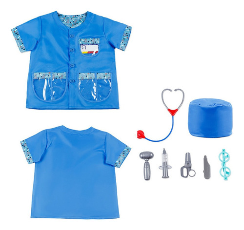 Traje Quirúrgico Uniforme For Niños Simulation Doctor Work