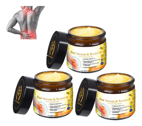 3 Creme Para Juntas Com Açafrão E Geleia Real