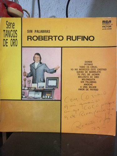 Disco De Vinilo Roberto Rufino Sin Palabras (188)