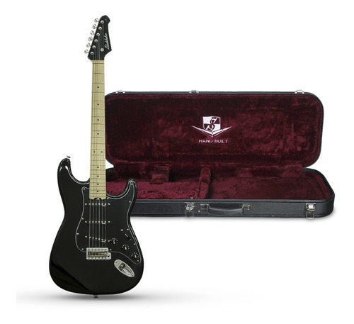 Guitarra Studebaker Sky Hawk Plus Sss Emg Black + Hard Case