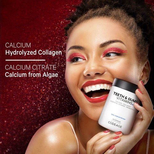 Codeage Vitaminas Para Dientes Y Encías + Probióticos Oral