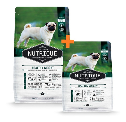 Nutrique Perro Healthy Weight X 15 Kg + 3 Kg Gratis