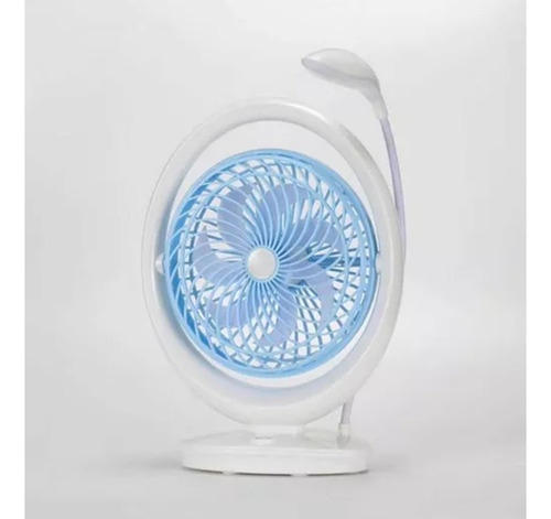 Mini Ventilador Portátil Recargable Luz Led