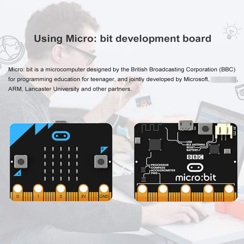 Kit Coche Robots Stem Educativo Niños 10 Compatible Microbit