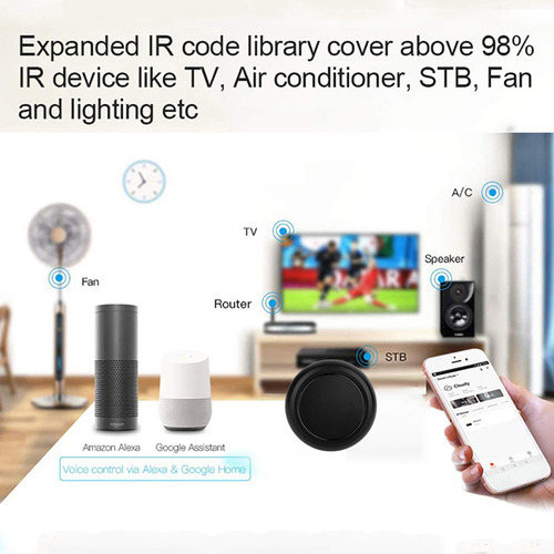 Controlador Emisor Ir Alexa Smart Hub Ir Remoto Por Infrarro
