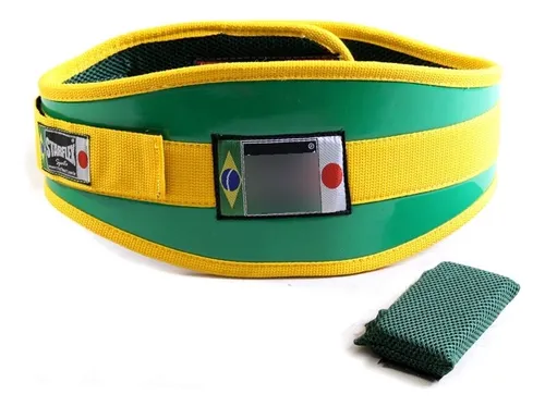 comprar Cinturão De Exercícios Amarelo E Verde Starflex - Tamanho: G