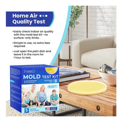 Kit De Prueba De Moho Para El Hogar | 10 Placas De Petri Con Hisopos, Detecta Hongos En Aire Y Superficies