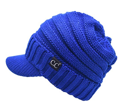 Gorros Sombreros Y Boinas Grueso Y Suave Azul Talla Única