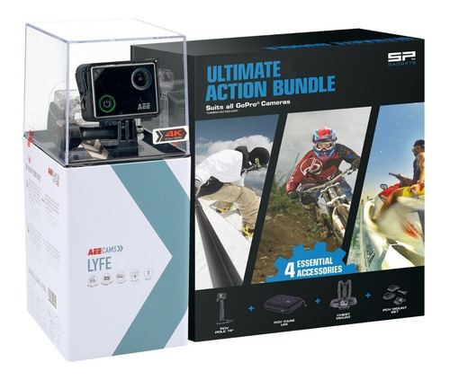 Kit Cámara Aee Silver 4k + Accesorios Ultimate Action Bundle