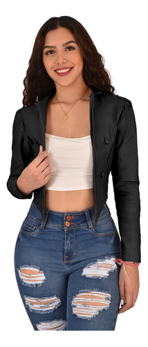 Blazer Dama Moda Casual Microfibra Stretch