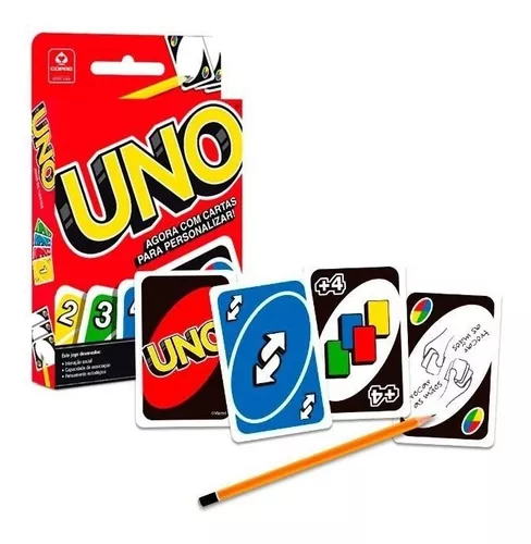 Jogo De Cartas Uno 114 Cartas Copag Mattel Original Com Nf