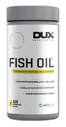 Dux Nutrition Ômega 3 Encapsulado / Óleo De Peixe / 120 Caps