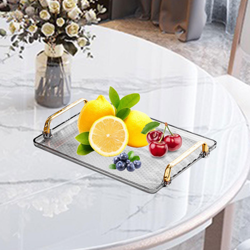 Mesa De Centro Bandeja Decorativa 30,5cm X 22cm X 4,5cm