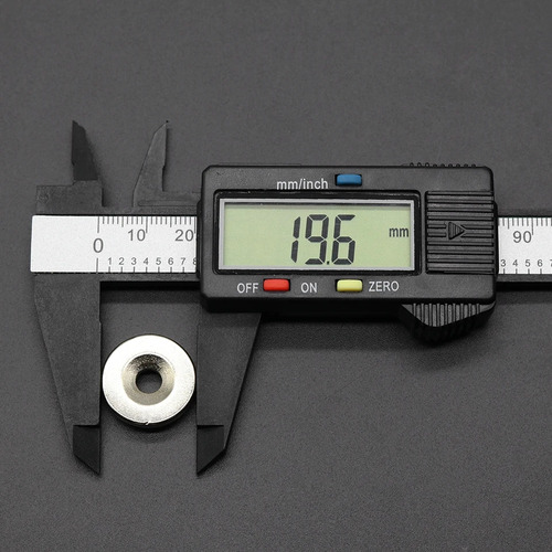 10 Iman Neodimio Avellanado 20mm X 3mm 5mm Anillo Dona Pared