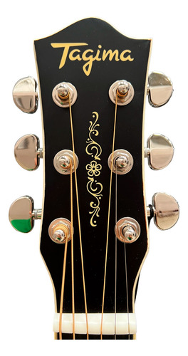 Violão Elétrico Tagima Porteno Vbs Cor Vintage Sunburst Mini Vintage Sunburst Destro Ébano