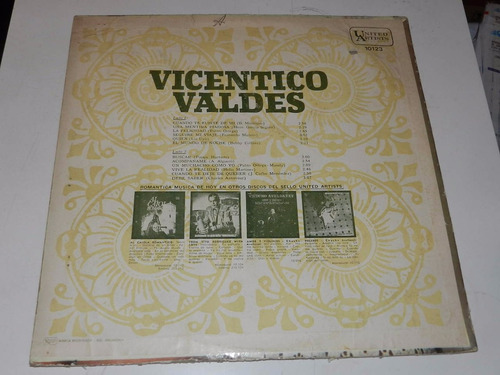* Vinilo 2126 - Vicentino Valdes - (Usado)