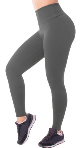 Imagem 6 de 7 de Kit 3 Calças Legging Fitness Feminina Cós Alto Suplex Básica