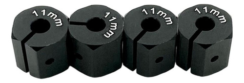 2 Juego De 4 Piezas De Repuesto Para Bujes De 11 Mm Negro