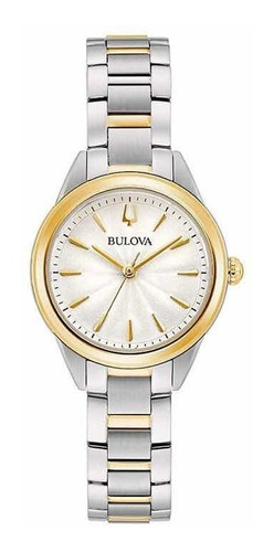 Reloj Bulova Mujer 98l277 Combinado Linea Sutton