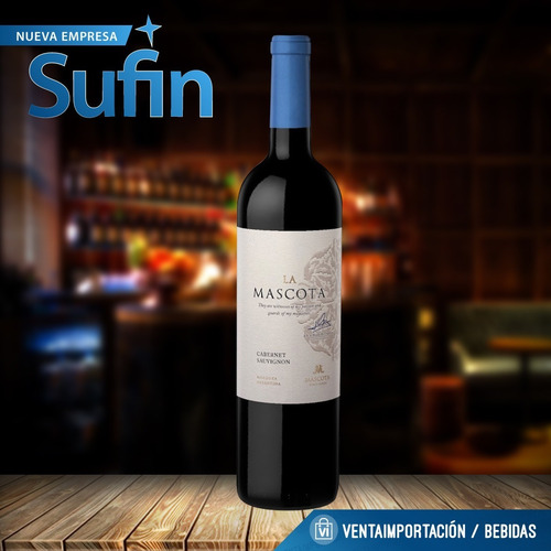 Imagen 2 de 2 de Vino La Mascota Malbec X 750ml - Sufin