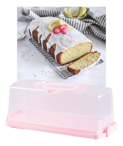 Recipiente Rectangular Para Con Tapa, Duradera Para