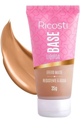 Base de maquiagem Ricosti Base Liquida Vegana Cor 10 base liquida vegana Ricosti tom cor 10