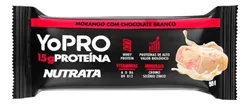 12 Barras de Proteína Yopro 55g Nutrata Sabor Chocolate Branco