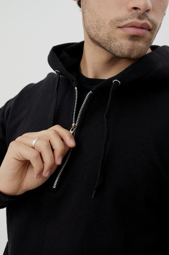 Imagen 3 de 7 de Buzo Canguro Capucha Hombre Oversize Hoodie Farruko