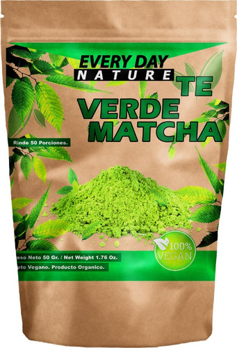 Te Matcha En Polvo Te Verde Japonés 50 Grs Edn