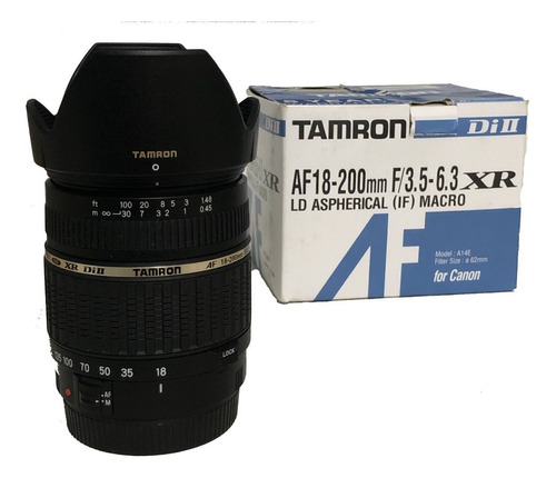 Lente Tamron Af 18-200mm F/3.5-6.3 Para Câmeras Canon