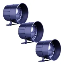 Comprar 3 Sirenes De Alta Potência -morey Taty Preta 120 Db 12 Volts